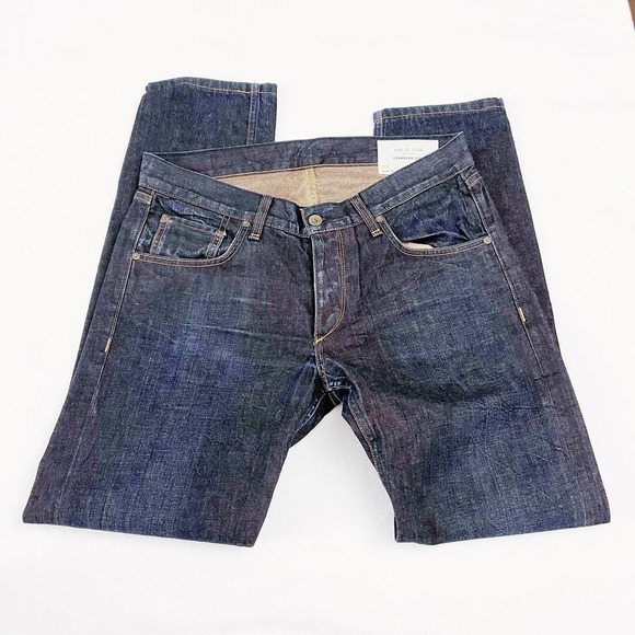 Rag & Bone Standard Issue Fit 2 Slim Leg Dark Denim SZ32 - Picture 4 of 8